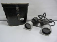 Cased Pair of World War II Canadian Naval Binoculars