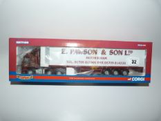 Boxed 1:50 Scale Corgi Volvo FM Box Trailer E Pawson