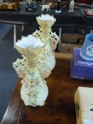Pair of Ornate Edwardian Vases