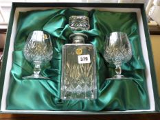 Boxed Crystal Glass Decanter & Glasses Set