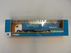 Boxed Corgi 1:50 Scale Volvo Curtain Side Christian Salvesen