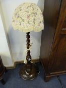 Art Deco Standard Lamp with Shade