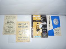 1946 Leeds United AFC Programme - 1946 Dewsbury v Wakefield Rugby League Programme & 2 Modern