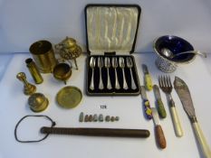 Tray of Collectable Brasswares - Cutlery etc