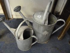 2 Vintage Watering Cans