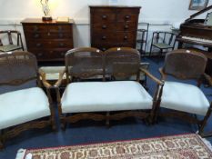 3 Piece Edwardian Bergere Suite
