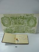 Collection of Autographs including Harry Secombe - Wilfred Pickles - etc