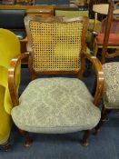 Edwardian Elbow Chair with Bergere Back