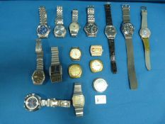 Tray Containing Gents Collectable Wrist Watches