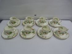 8 Mintons Coffee Cans with Saucers