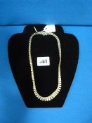 Lady's 9ct Gold Necklace Weighing Approximately 20gms