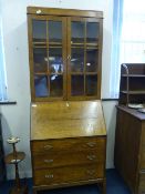 Oak Bureau Bookcase