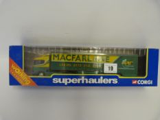 Boxed Scania 1:50 Scale Curtain Side MacFarlane Transport Wagon