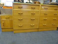 2 G Plan Chests of 4 Drawers