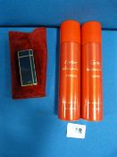 Cartier Cigarette Lighter & Cartridges