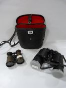 Cased Set of Omega Field Glasses & Pair of Early Opera Glasses