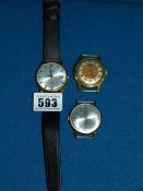 Gent's Seiko & 2 Other Wrist Watches
