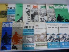 Quantity of Motor Cycle Magazines from The 1960's Relating to Snetterton Park