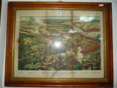 Walnut Framed Print - Bird Eye View of The Battle of Tamanieb