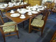 1970's Teak Extending Dining Table & 6 Chairs