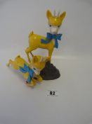 2 Bambi Babycham Figures