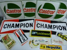 Collection of Motor Sport Stickers