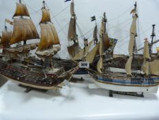 4 Model Galleons