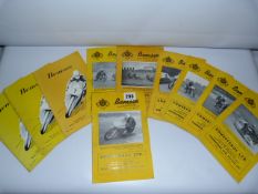 12 Volumes of The Bensee Journal of The Motor Cycle Racing Club from The Early 1960's