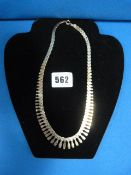 Lady's 9ct Gold Necklace Weighing Approximately 16gms