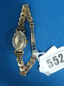 Lady's 9ct Gold Bucherer Watch