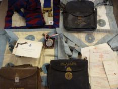 Quantity of Masons Regalia - King George Coronation Medal - etc