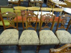 4 Edwardian Dining Chairs