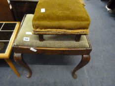 Mahogany Piano Stool & Another