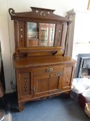 Art Nouveau Mirror Backed Sideboard