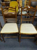 2 Mahogany Edwardian Dining Chairs