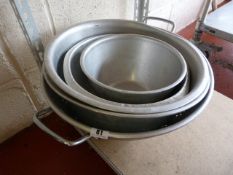 Large Coulinder & Aluminium Bowls