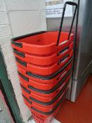 Quantity of Supermarket Shopping Baskets on Wheels