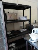 Black Plastic Pan Stand