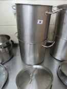 2 Large Lidded Pans