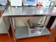 Stainless Steel 2 Tier Preparation Table