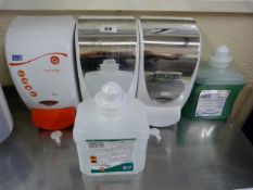 3 Hand Soap Dispensers & Soap