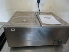 Stainless Steel 4 Pot Wet Bain Marie