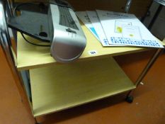 Beech & Chrome 2 Tier Trolley