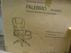 *Palermo Designer High Back Executive Chair Model PAL300KT