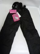 *Pair of Girls Weatherproof 32 Degrees Zip of Suspender Ski Pants - Size Extra Small