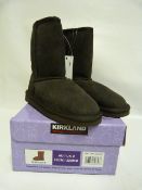 *Kirklands Signature Ugg Style Chocolate Sheepskin Boot - Size 2