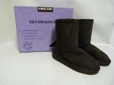 *Kirklands Signature Brown Sheepskin Ugg Style Boot - Size 12