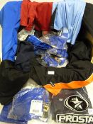 *1 Box Containing New Various Sports Shirts, Shorts etc