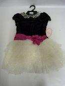 *Jona Michelle 2 Piece Party Dress with Diaper Cover - Size 4 Years