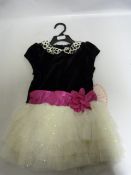 *Jona Michelle 2 Piece Party Dress with Diaper Cover - Size 2 Years